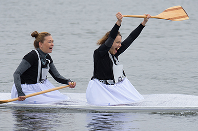 Betonkanu Regatta Siegerinnen